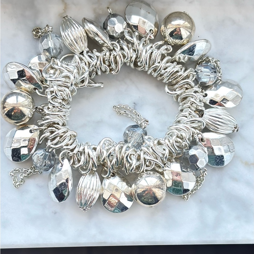 Silver Cha Cha Stretch Bracelet